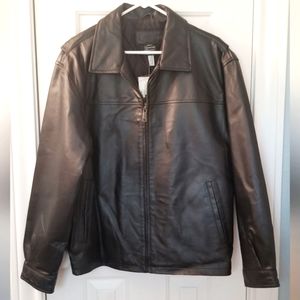 Austin Clothing Co. Genuine Black Leather Jacket